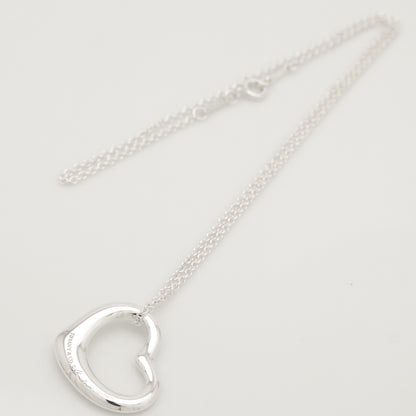 Tiffany&Co. Tiffany&Co. Tiffany&Co. TIFFANY&Co. Open Heart 22mm Elsa Peretti Necklace Silver 925 SV925 Weight 6.65g Necklace
