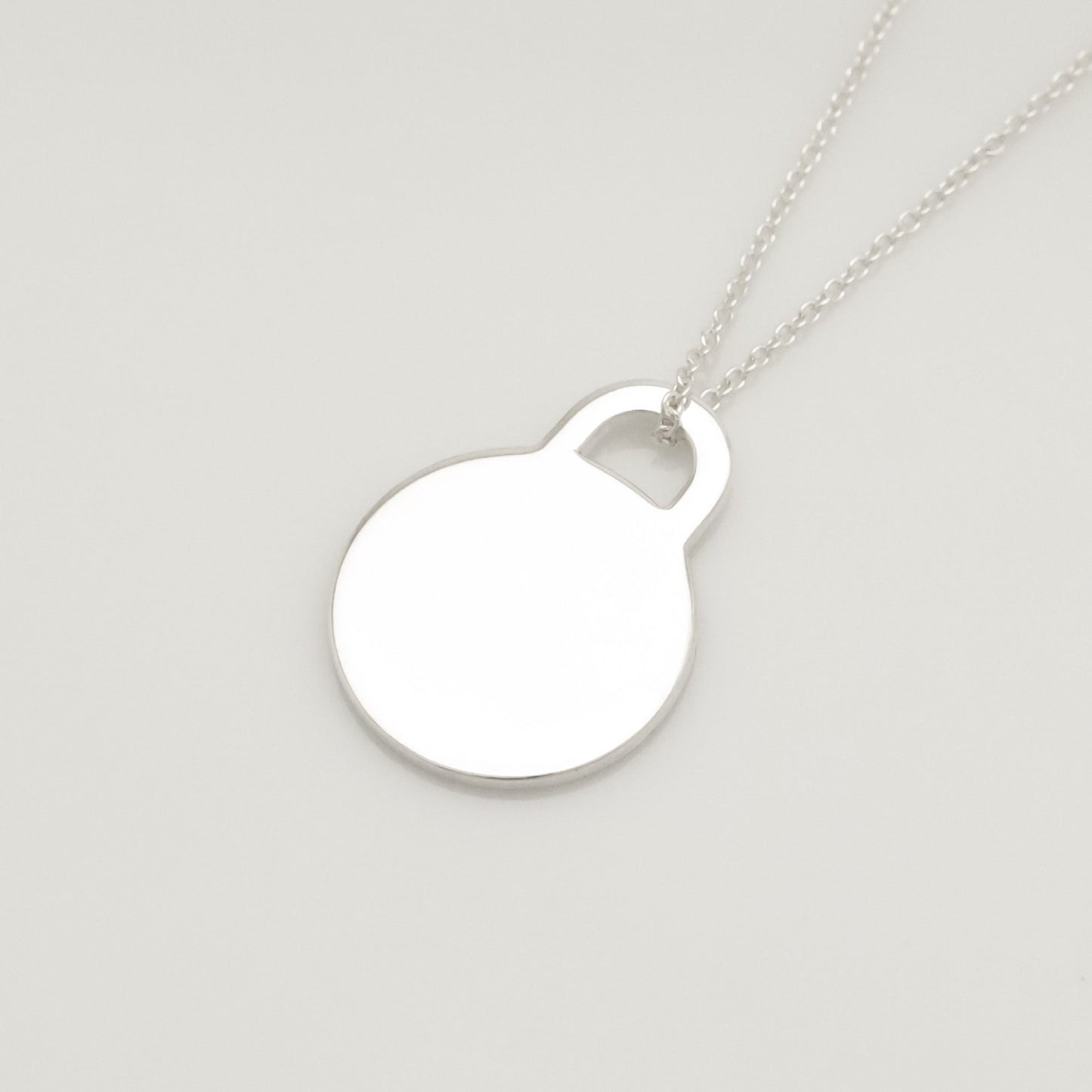 Tiffany&Co. Tiffany&Co. Tiffany&Co. Tiffany&Co. Return to Tiffany Round Tag Necklace Silver 925 SV925 Weight 3.46g Necklace