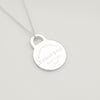 Tiffany&Co. Tiffany&Co. Tiffany&Co. Tiffany&Co. Return to Tiffany Round Tag Necklace Silver 925 SV925 Weight 3.46g Necklace