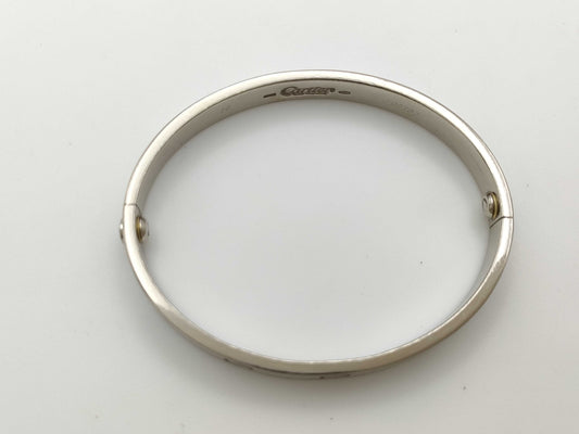 Cartier Old Model Love Bracelet #16 WG 750 31.9g Bracelet/Bangle 