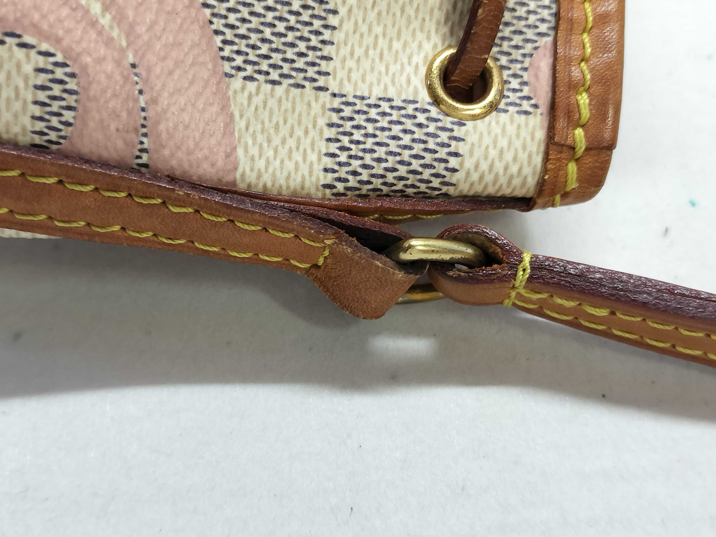 LOUIS VUITTON Damier Azur LOUIS VUITTON Nano Noe Mini Shoulder Bag Shoulder Bag