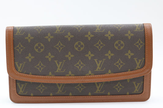 LOUIS VUITTON Monogram Pochette Dame Clutch Bag