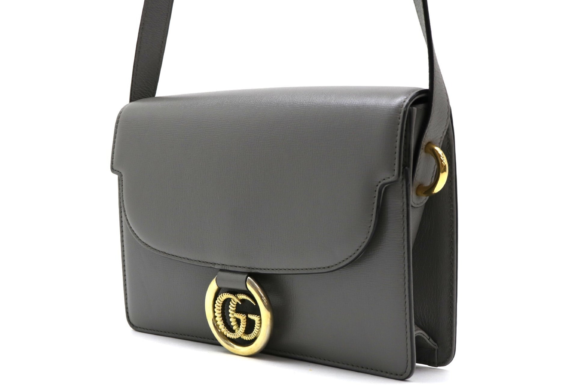 GUCCI GG Leather GG Marmont Shoulder Bag