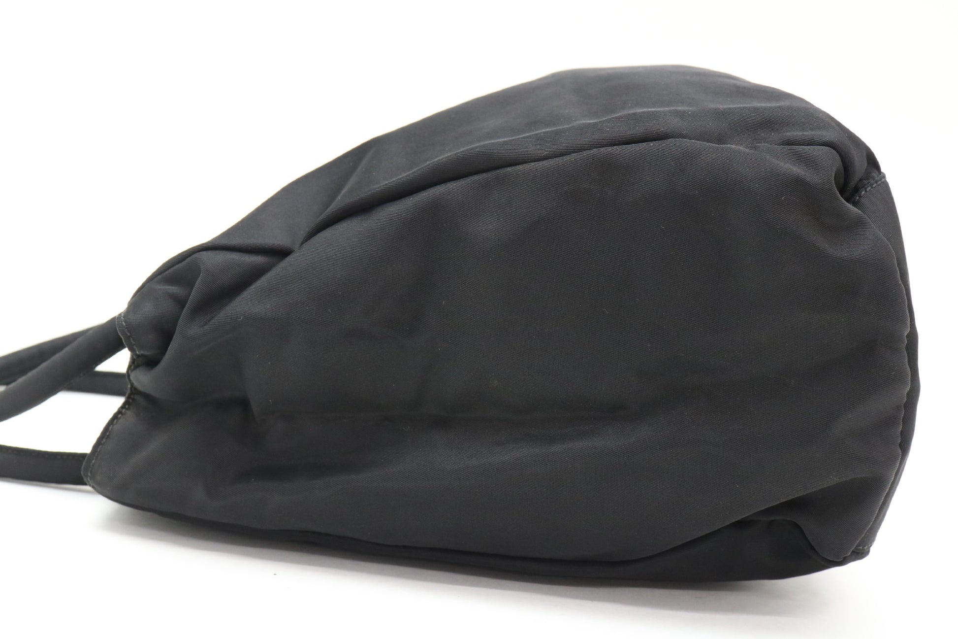 PRADA nylon triangular logo handbag