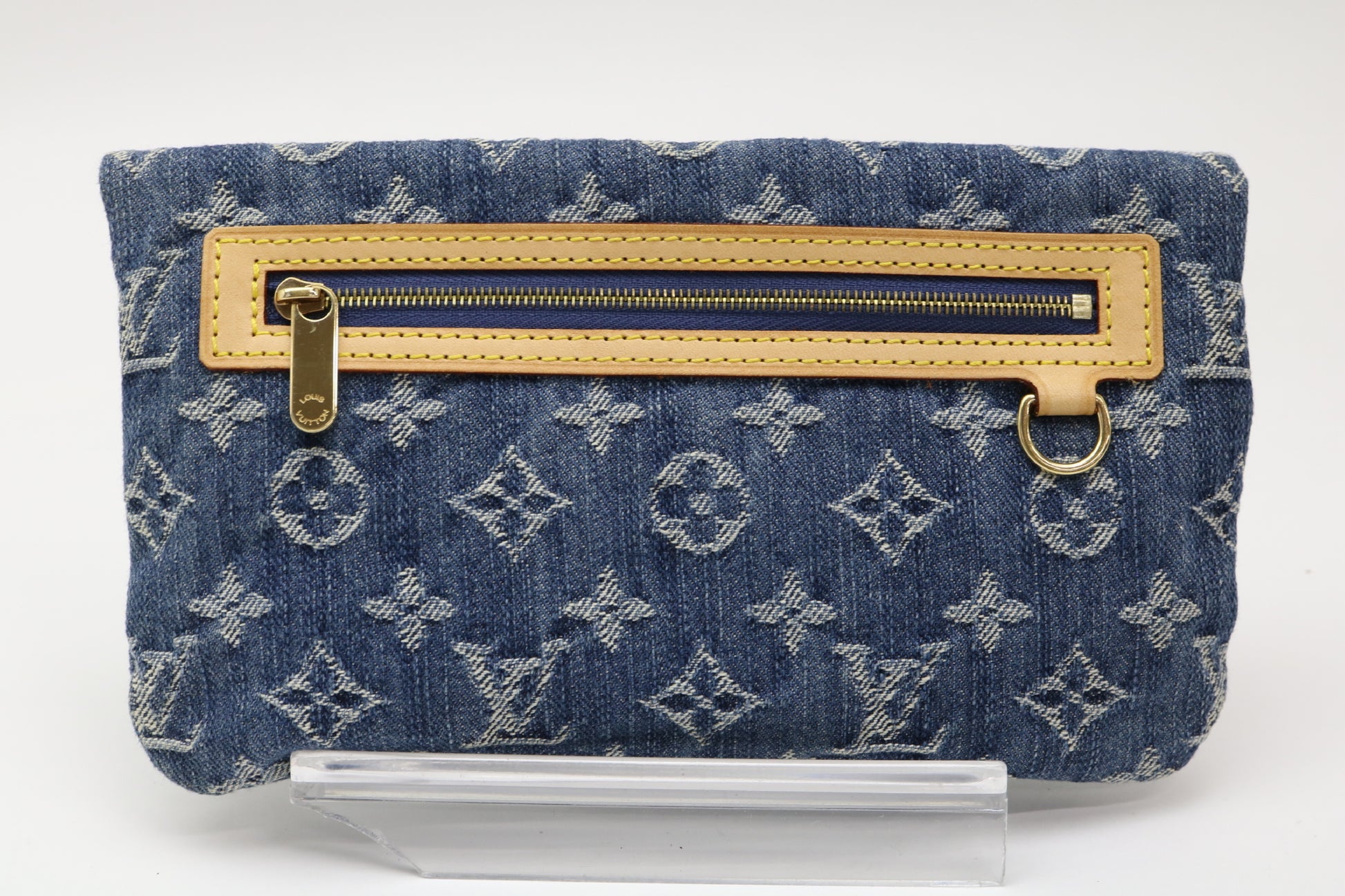 LOUIS VUITTON Monogram Denim Monogram Denim Pouch