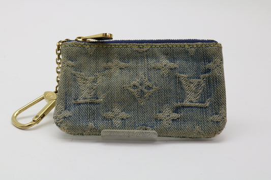 LOUIS VUITTON Monogram Denim Coin Case
