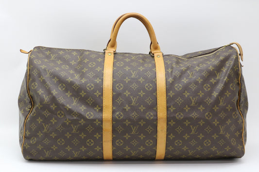 LOUIS VUITTON Monogram Monogram Old Keepall 60 Boston Bag