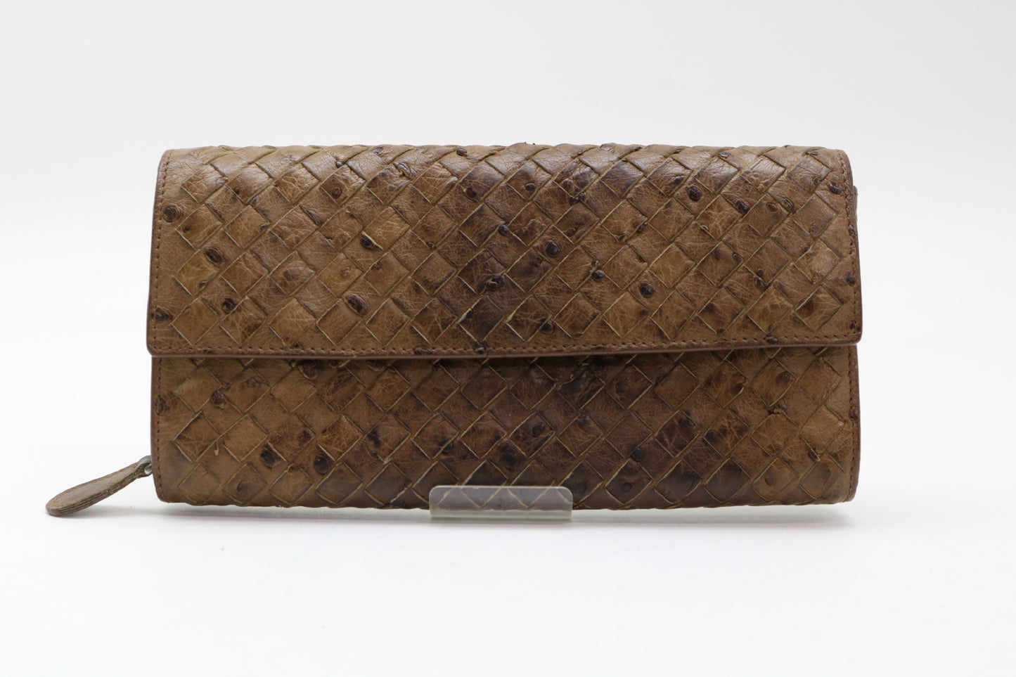 BOTTEGA VENETA Intrecciato Ostrich Intrecciato Wallet