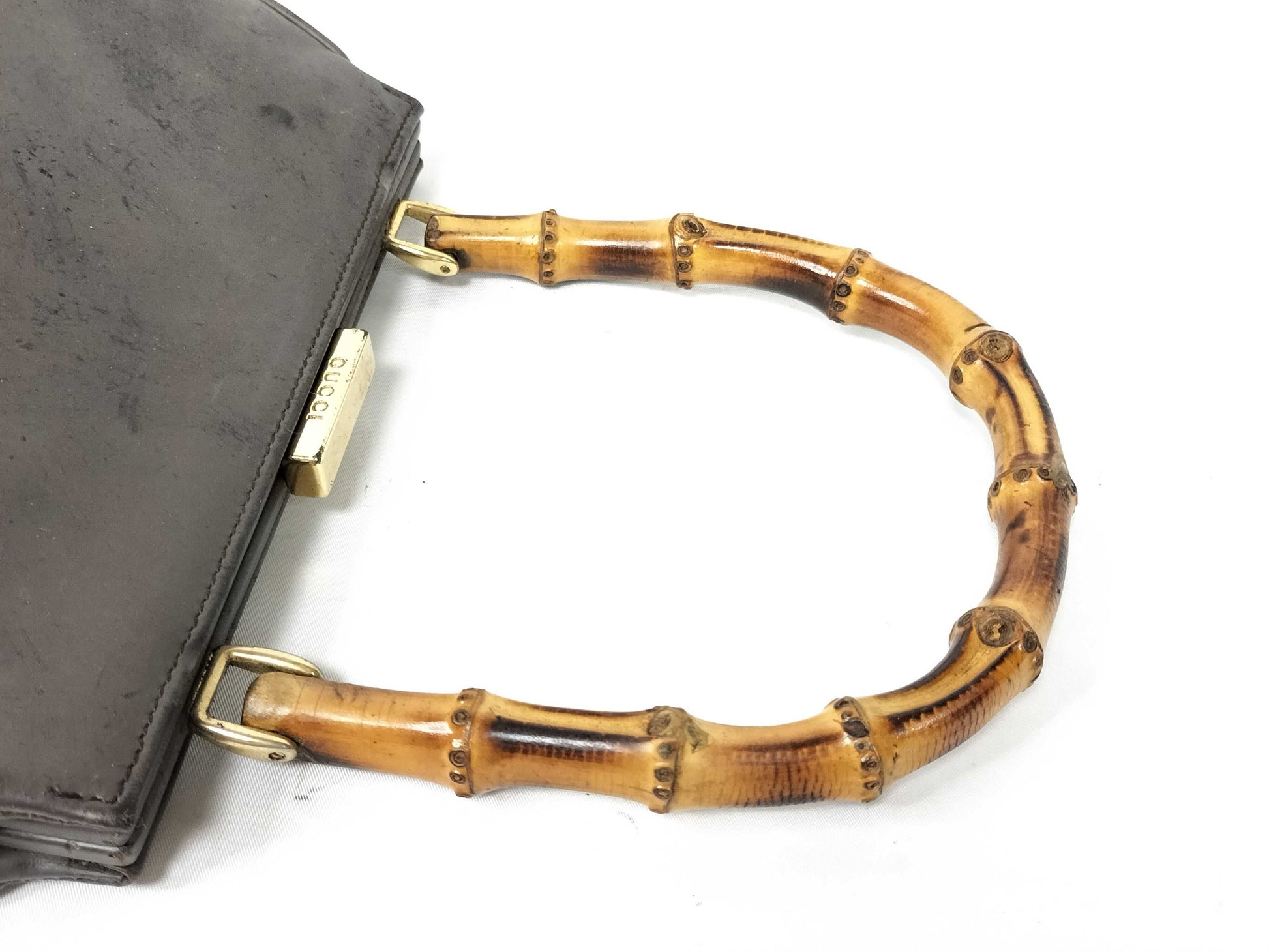 GUCCI Bamboo Gucci Bamboo Clasp Handbag