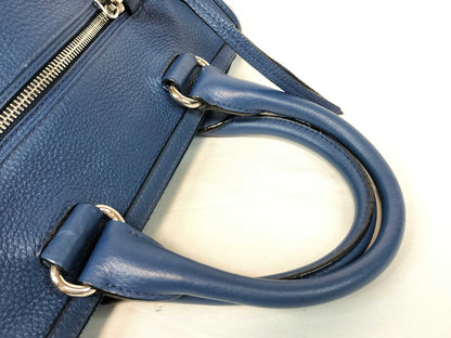 PRADA Vitello 2-Way Blue Handbag