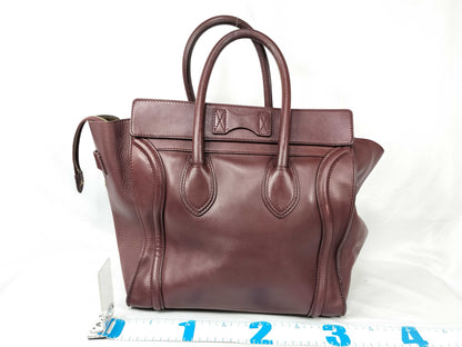 CELINE Luggage Bordeaux Handbag