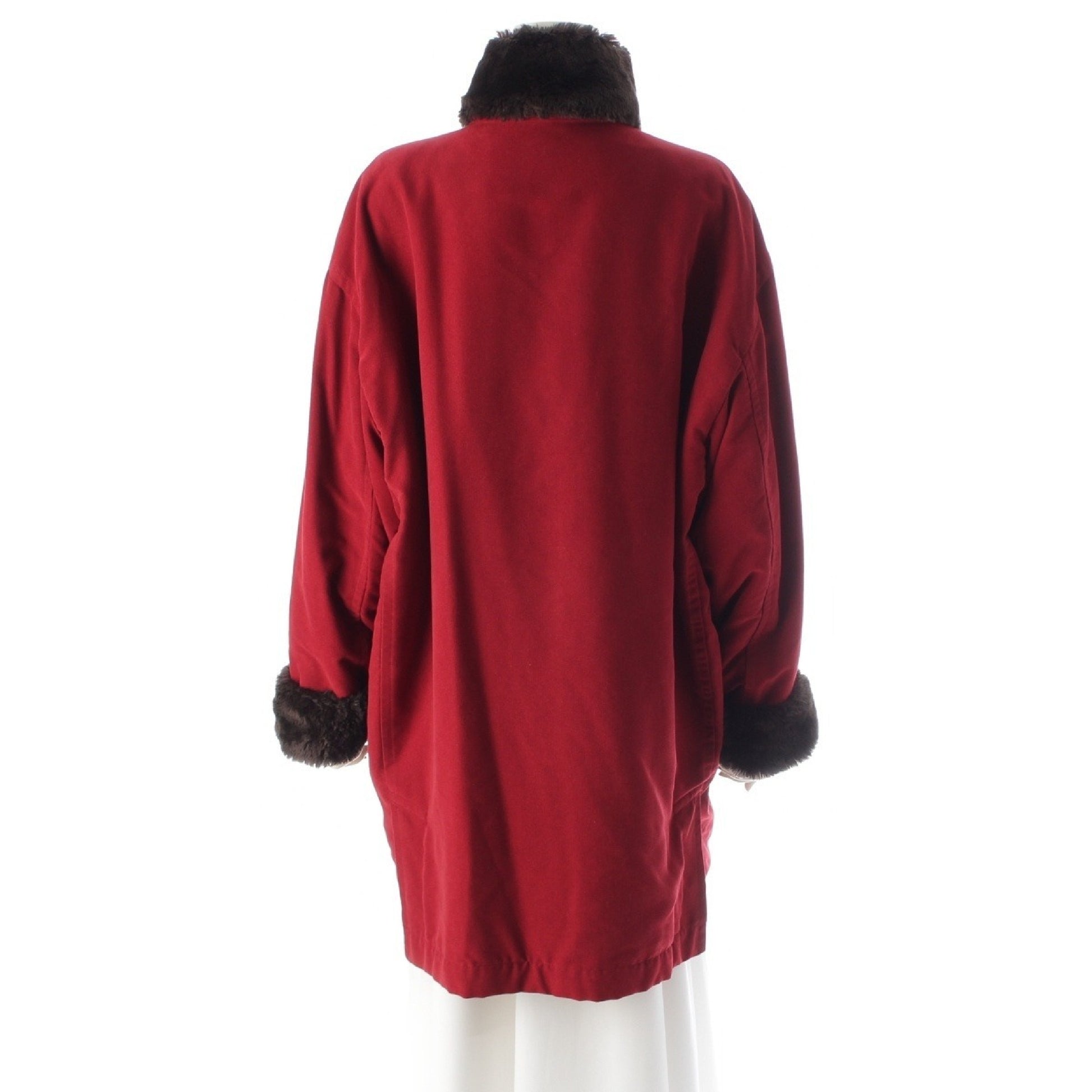 Dior Vintage Dior Fur Coat Dark Brown Red Coat