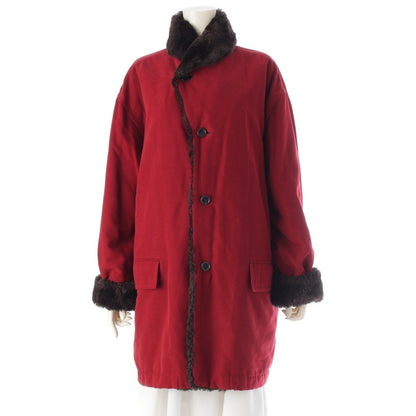 Dior Vintage Dior Fur Coat Dark Brown Red Coat