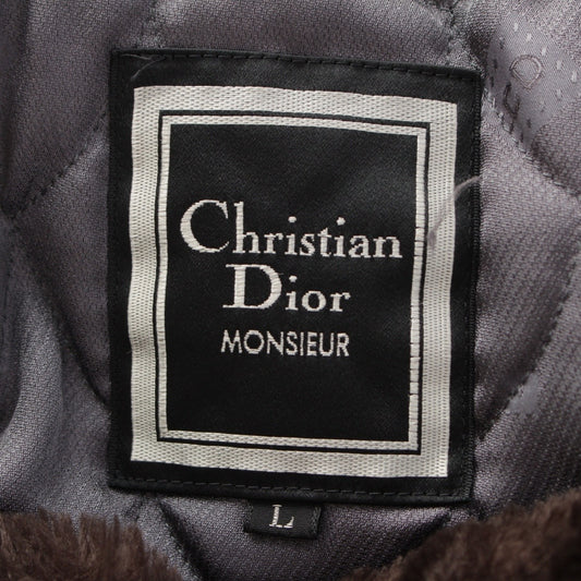 Dior Vintage Dior Fur Coat Dark Brown Red Coat
