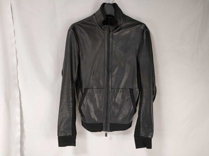 EMPORIO ARMANI Leather Rider's Jacket ICON 44