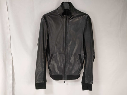EMPORIO ARMANI Leather Rider's Jacket ICON 44