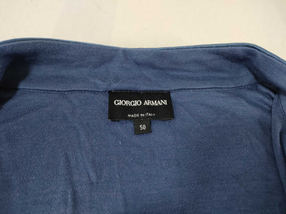 GIORGIO ARMANI Giorgio Armani Cut and Sew Blue Size 50 Top