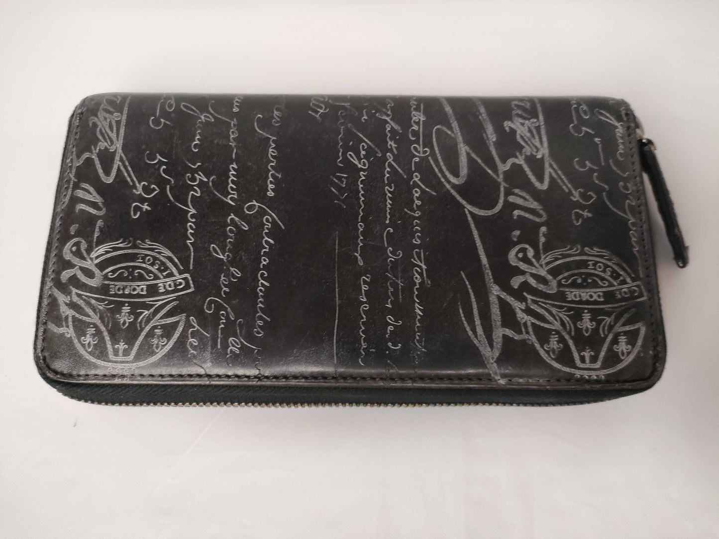 Berluti Itauba W-Stamp Silver Patina Wallet