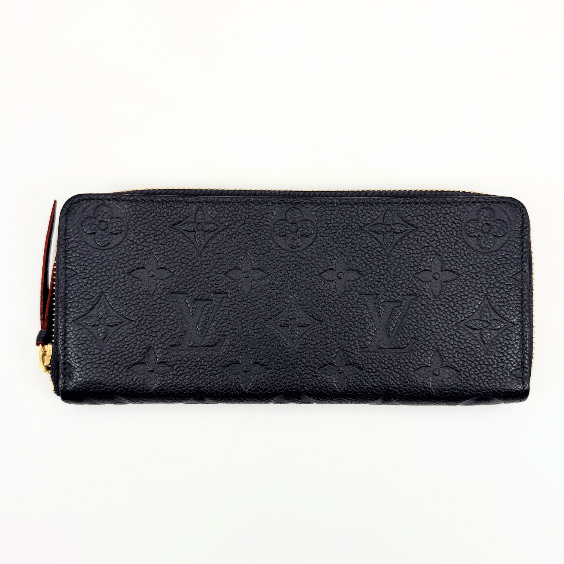 LOUIS VUITTON Monogram Empreinte Marine Rouge Zippy Wallet M69415 Wallet