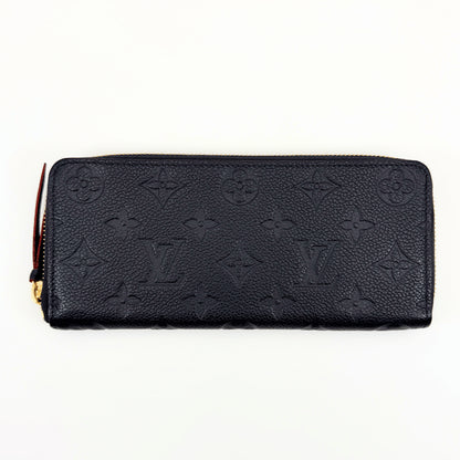 LOUIS VUITTON Monogram Empreinte Marine Rouge Zippy Wallet M69415 Wallet