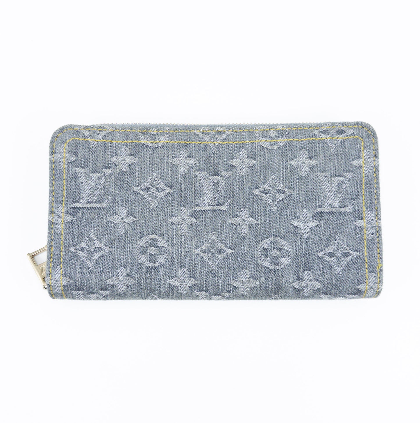 LOUIS VUITTON Monogram Denim Zippy Wallet M13214 RFID Compatible Wallet with Box and Dust Bag