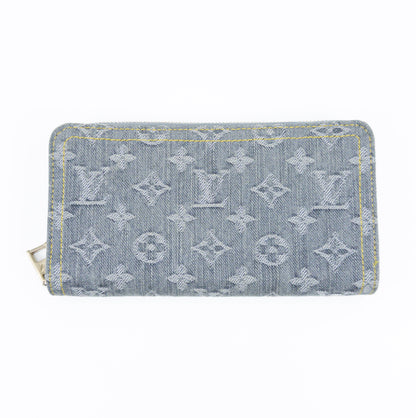 LOUIS VUITTON Monogram Denim Zippy Wallet M13214 RFID Compatible Wallet with Box and Dust Bag
