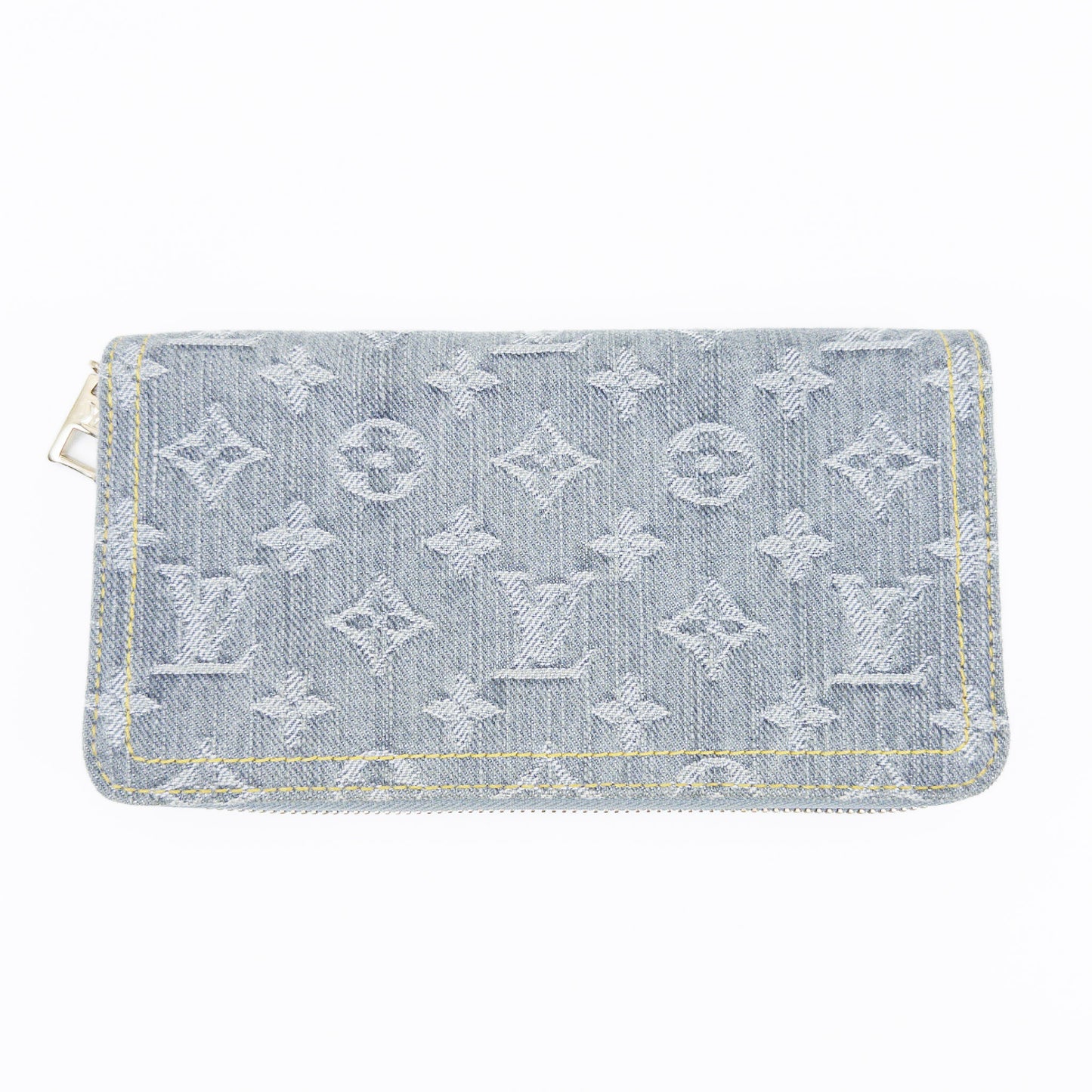 LOUIS VUITTON Monogram Denim Zippy Wallet M13214 RFID Compatible Wallet with Box and Dust Bag