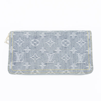 LOUIS VUITTON Monogram Denim Zippy Wallet M13214 RFID Compatible Wallet with Box and Dust Bag