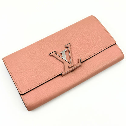 LOUIS VUITTON LOUIS VUITTON Louis Vuitton Taurillon Portefeuille Capucines M61250 Wallet