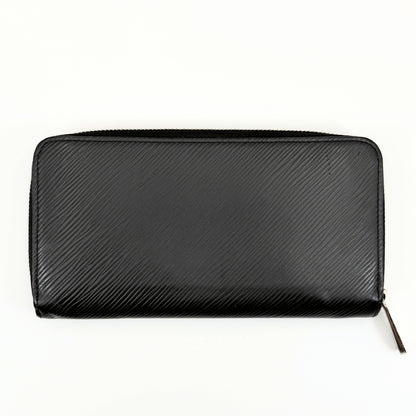 LOUIS VUITTON Epi Zippy Wallet Noir Hot Pink M64838 Wallet