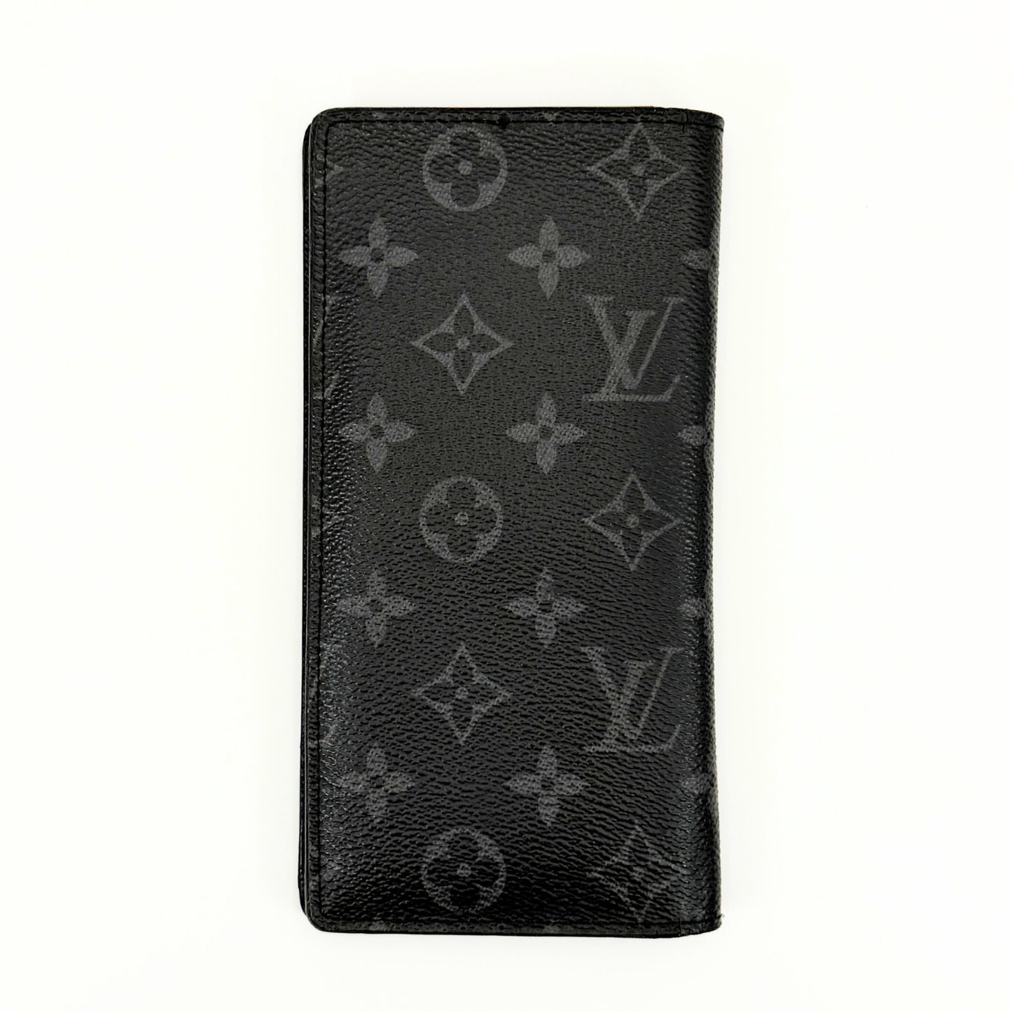LOUIS VUITTON Monogram Eclipse Portefeuille Brazza Bifold Long Wallet M61697 Wallet
