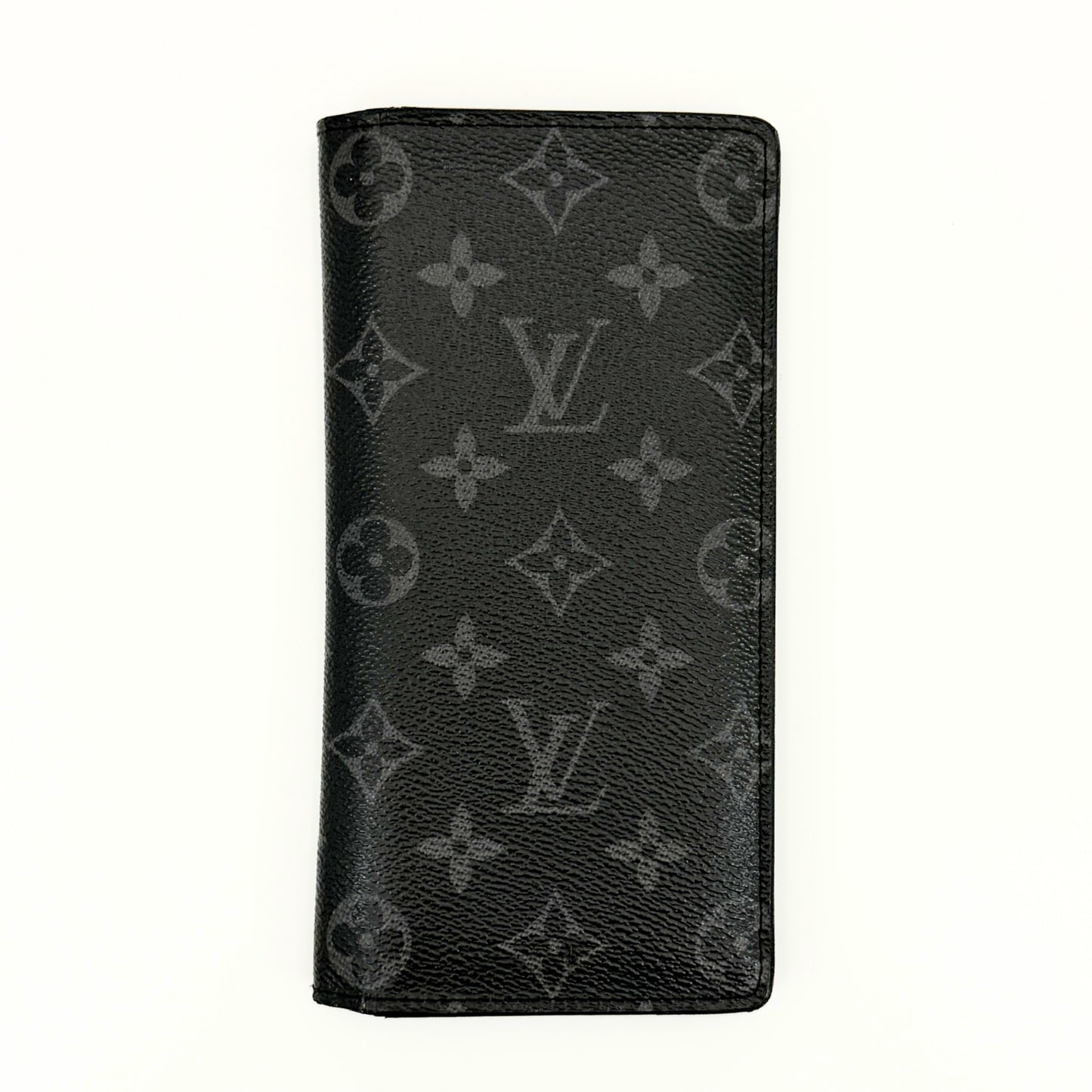 LOUIS VUITTON Monogram Eclipse Portefeuille Brazza Bifold Long Wallet M61697 Wallet