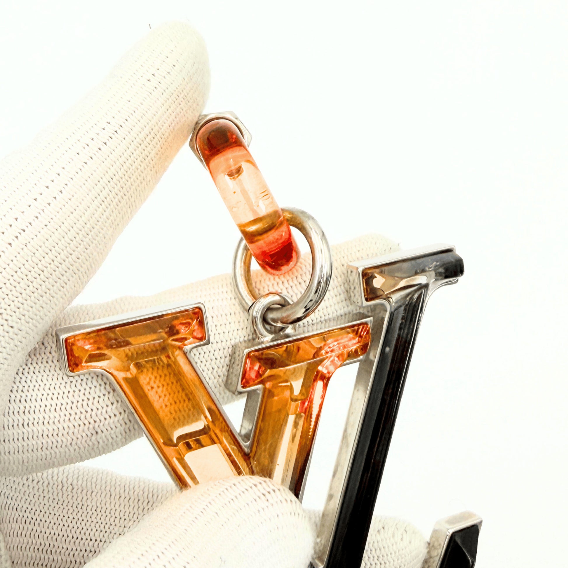 LOUIS VUITTON Bijoux Sac LV Prism Charm Resin Orange M67777 Charm