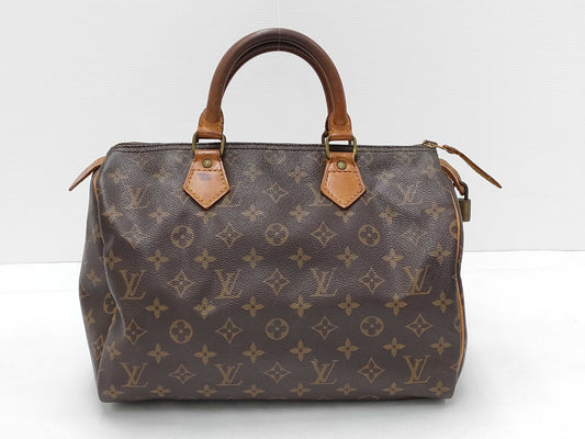 LOUIS VUITTON Monogram LV Speedy 30 M41109 Monogram Boston Bag