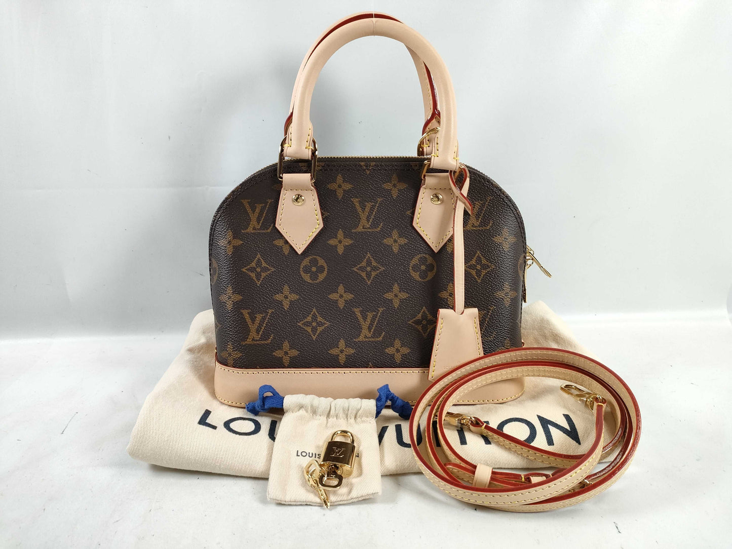 LOUIS VUITTON Monogram Louis Vuitton M46990 Monogram Alma BB Handbag