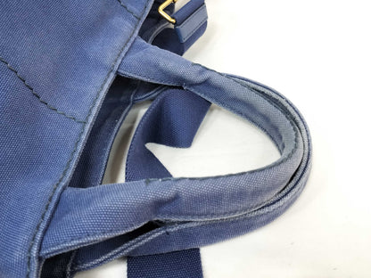 PRADA Canapa Denim 2-way Handbag