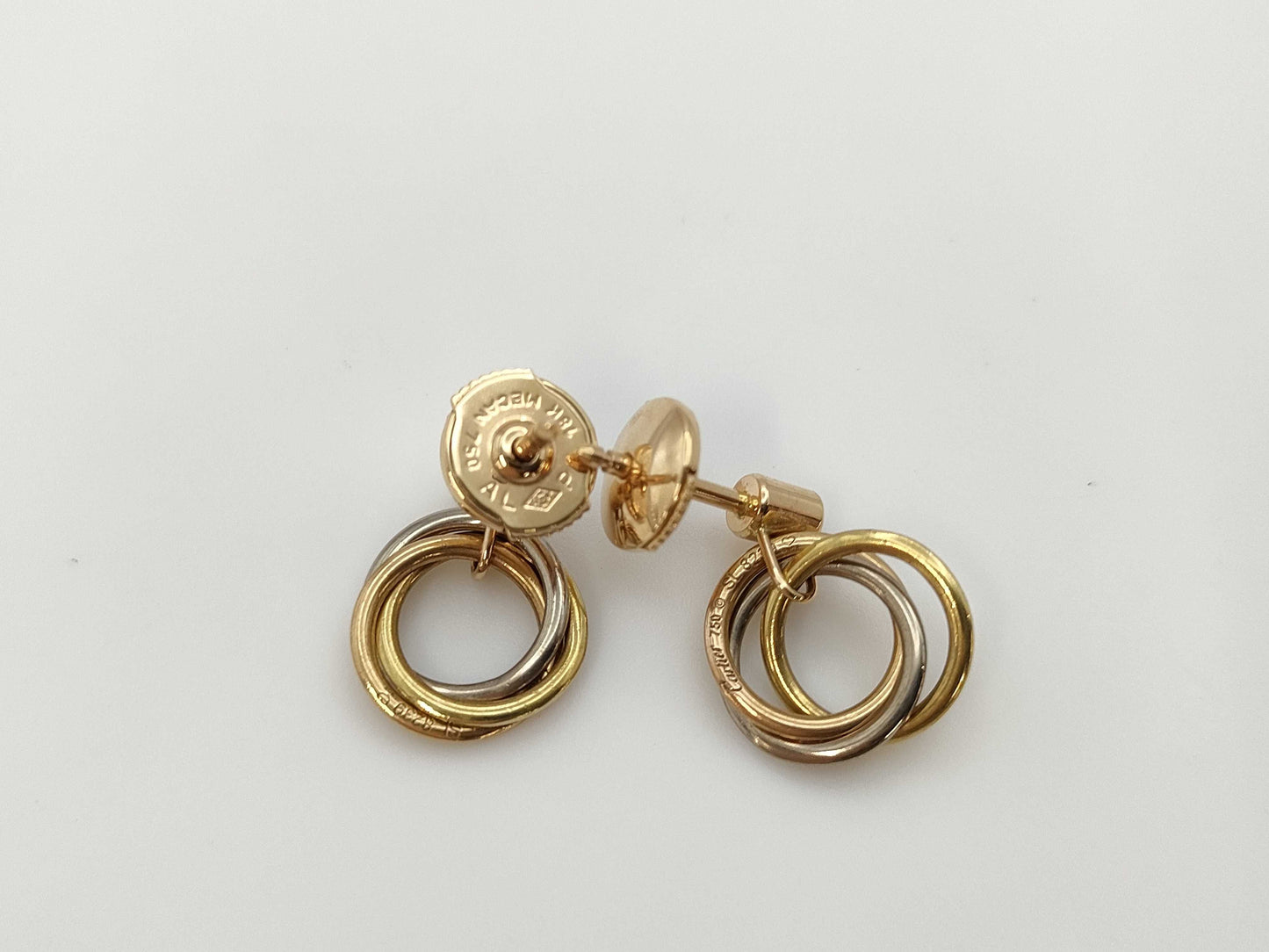 Cartier Trinity Diamond 750 3.6g Earrings 