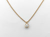 Tiffany & Co. Solitaire 1PD PG Au750 1.7g Necklace 
