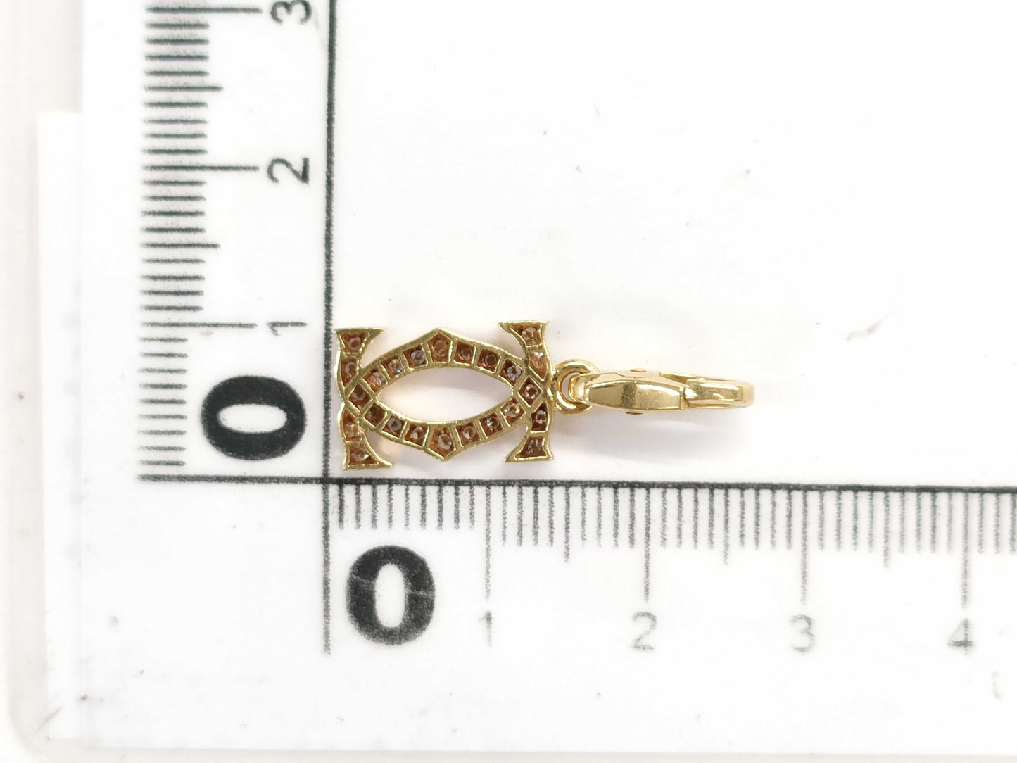 Cartier 2C Diamond 750 2.1g Pendant Top 