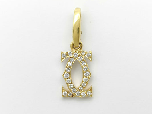 Cartier 2C Diamond 750 2.1g Pendant Top 