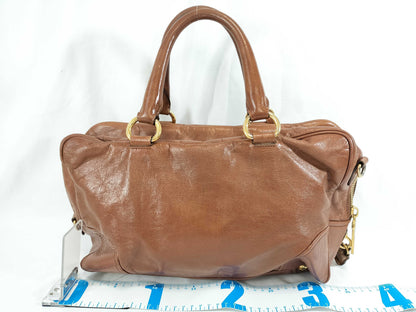 PRADA Leather 2-Way Bag Handbag