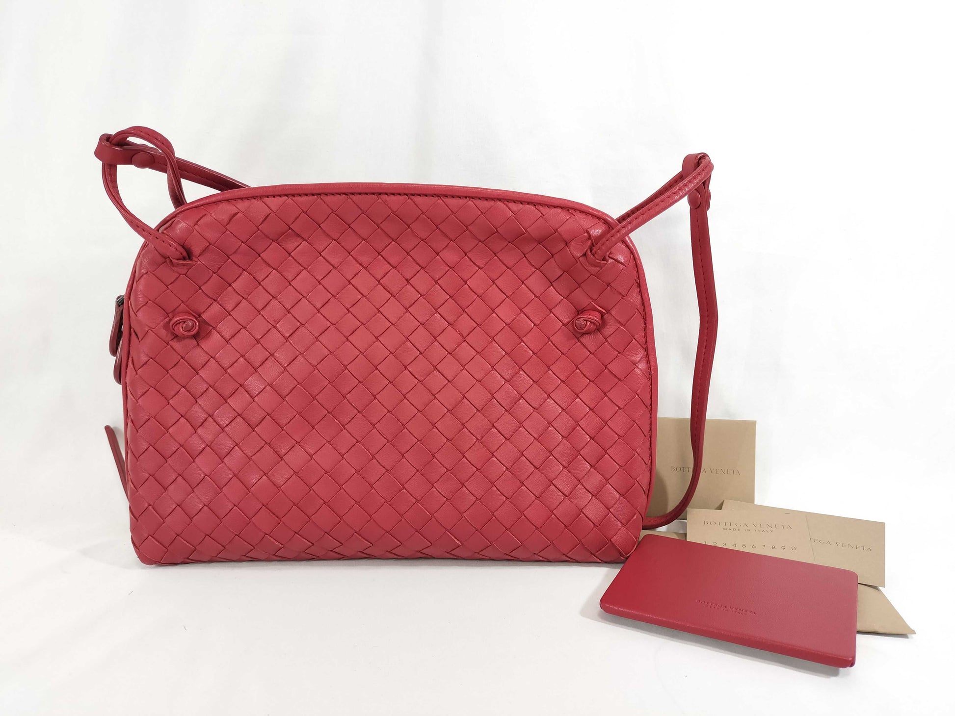 BOTTEGA VENETA Intrecciato Shoulder Bag with Mirror 245354 Shoulder Bag