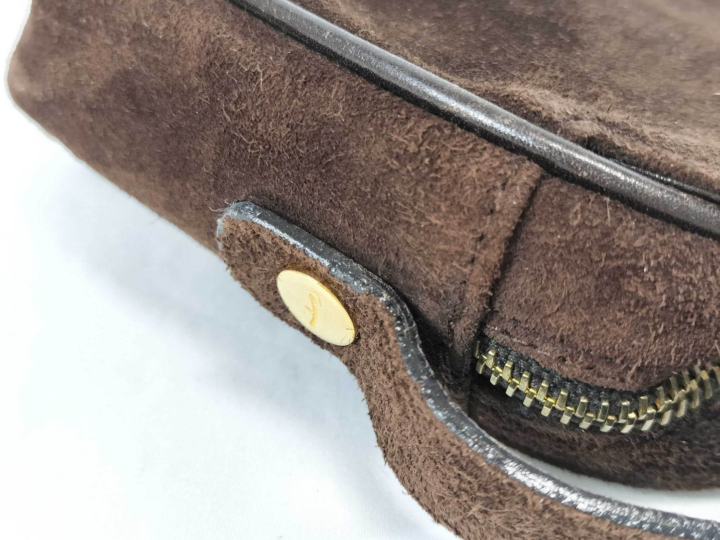 Salvatore Ferragamo suede shoulder bag