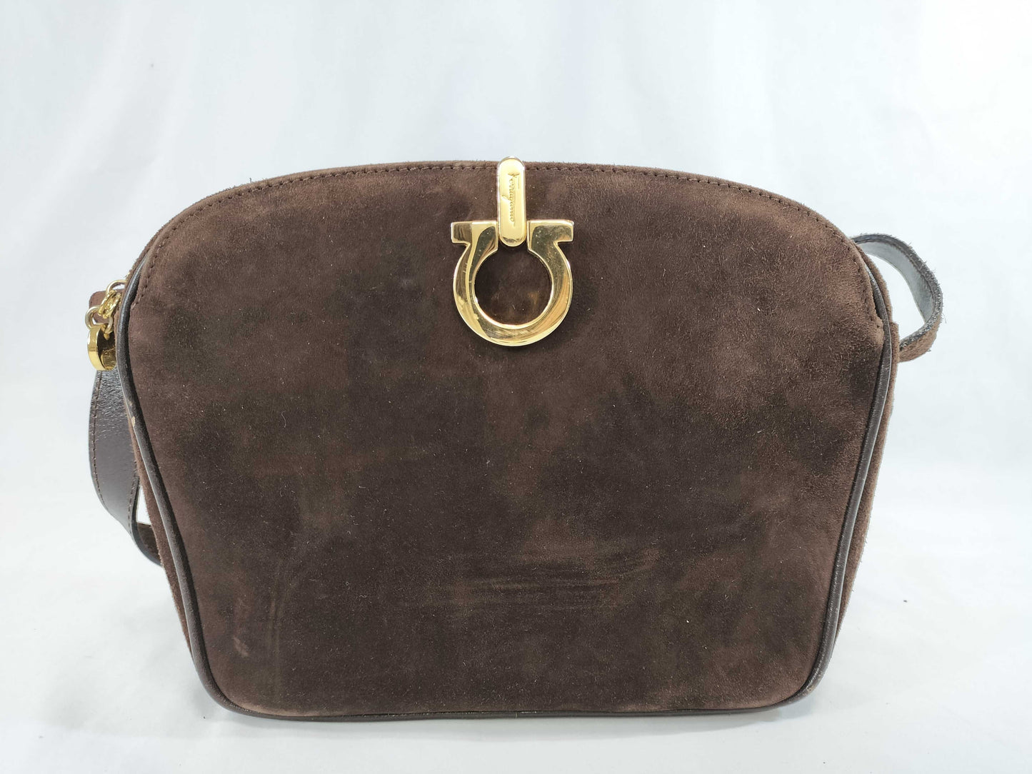 Salvatore Ferragamo suede shoulder bag