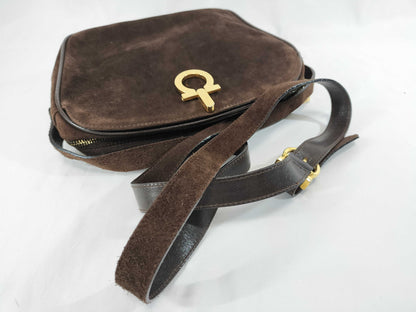 Salvatore Ferragamo suede shoulder bag