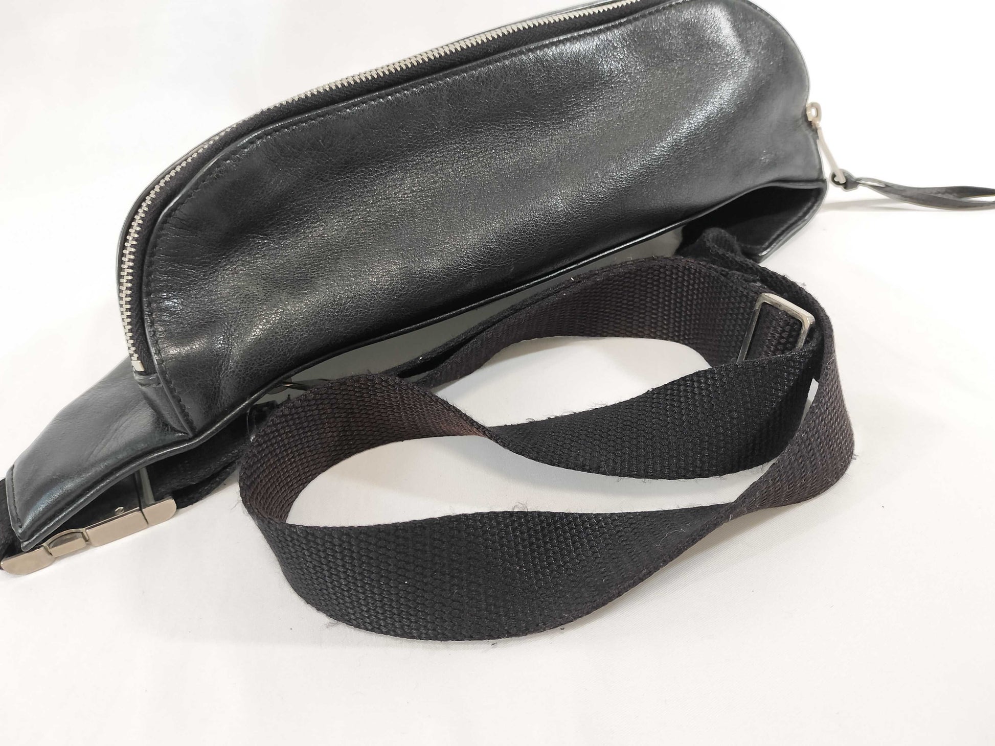 Yves Saint Laurent Leather Waist Pouch Waist Bag