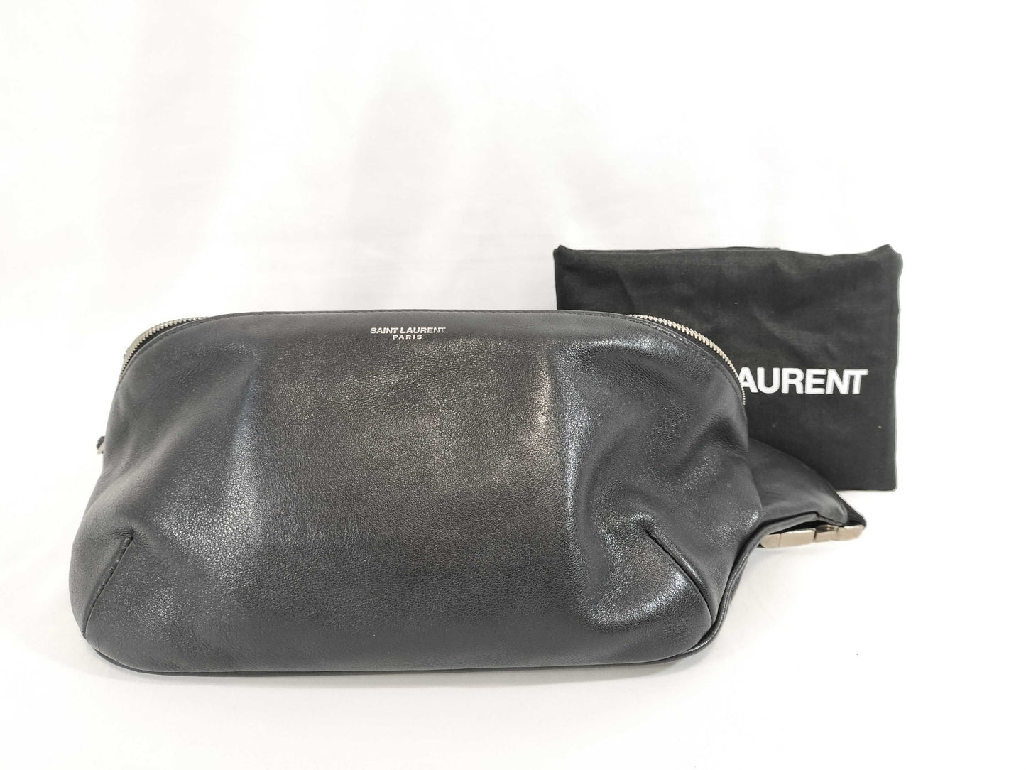 Yves Saint Laurent Leather Waist Pouch Waist Bag