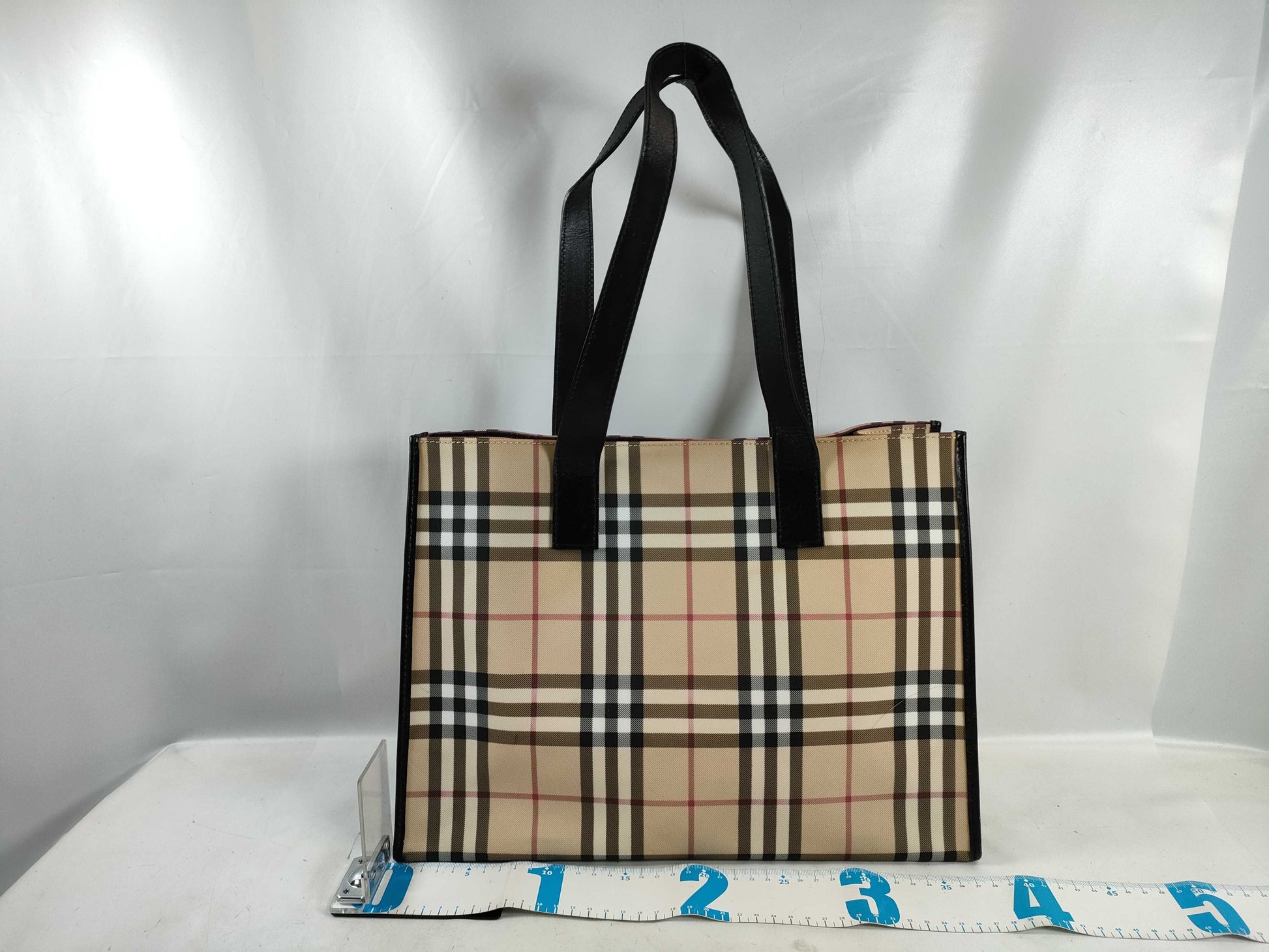 BURBERRY Nova Check Tote Bag