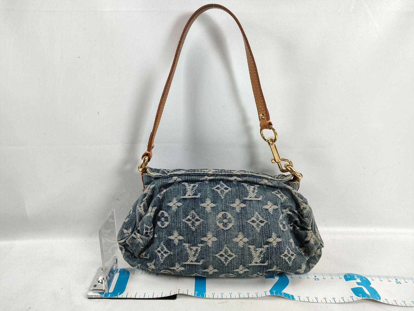 LOUIS VUITTON Monogram Denim Louis Vuitton Mini Pretty M95020 Denim Shoulder Bag