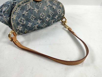 LOUIS VUITTON Monogram Denim Louis Vuitton Mini Pretty M95020 Denim Shoulder Bag